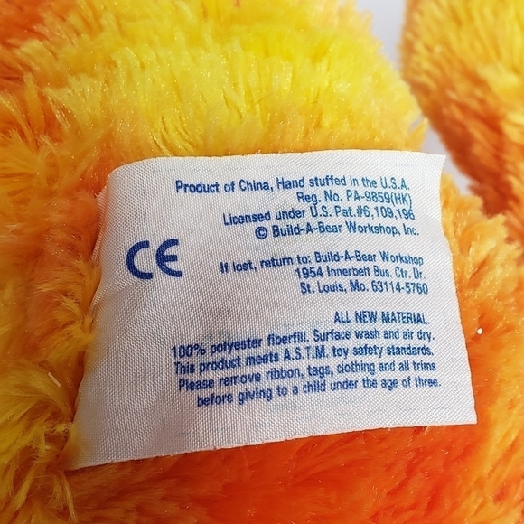 Build a Bear 14" Orange Autumn Fall Leaf Plush - Picture 6 of 6